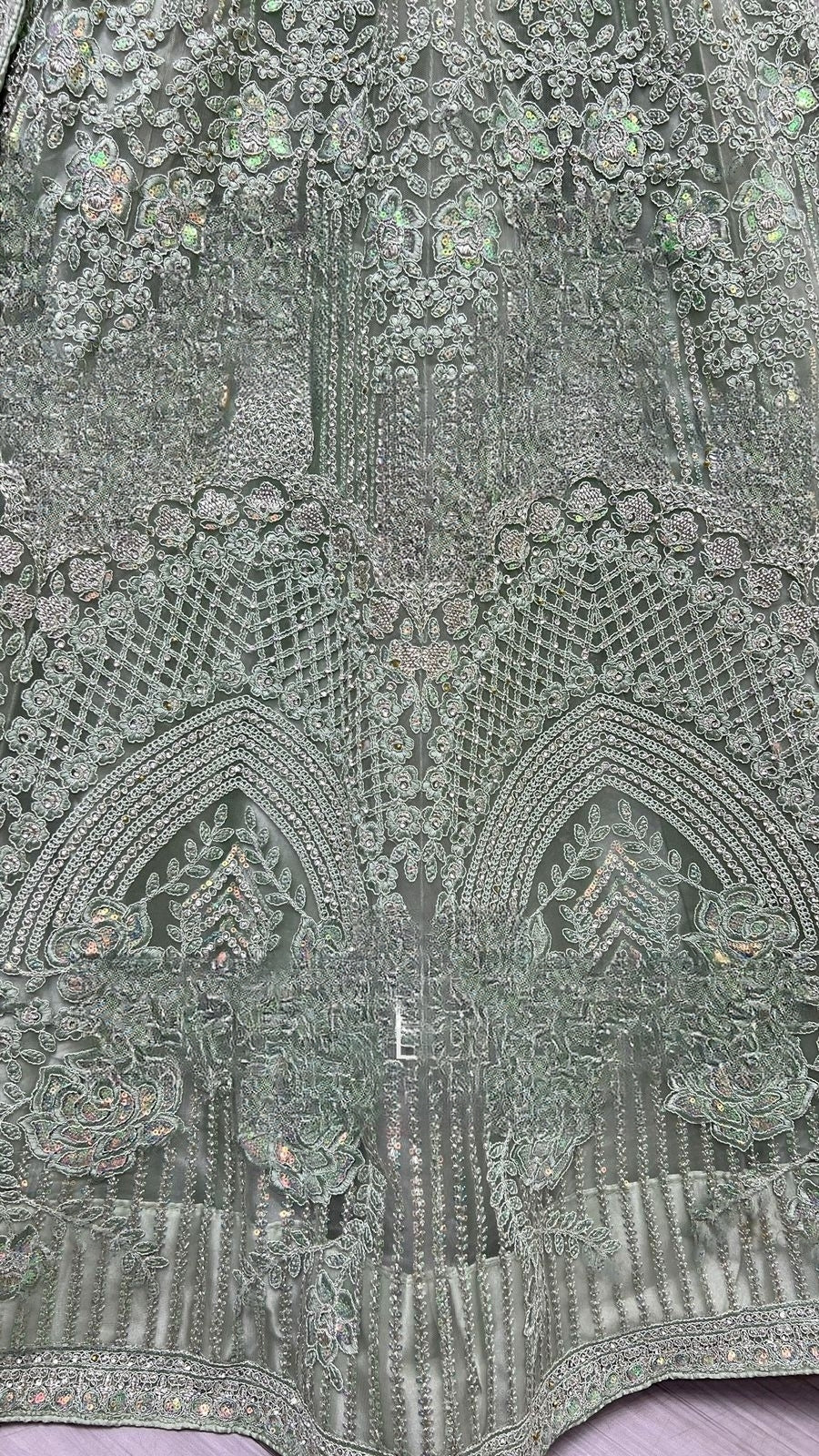 Flower Pattern Net Party Wear Lehenga Choli D.No 2472