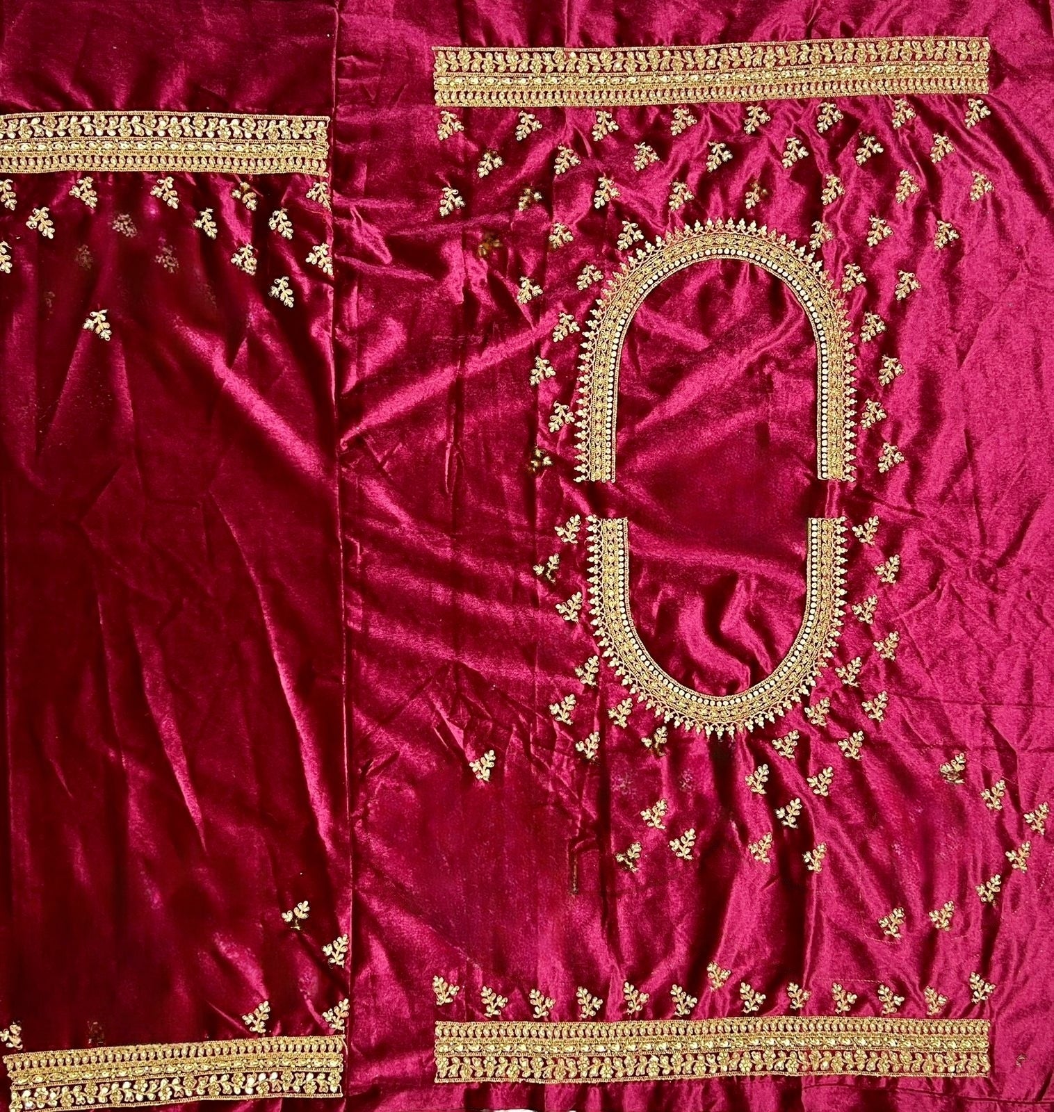 Fancy Velvet Bridal Lehenga Choli D.No 2479