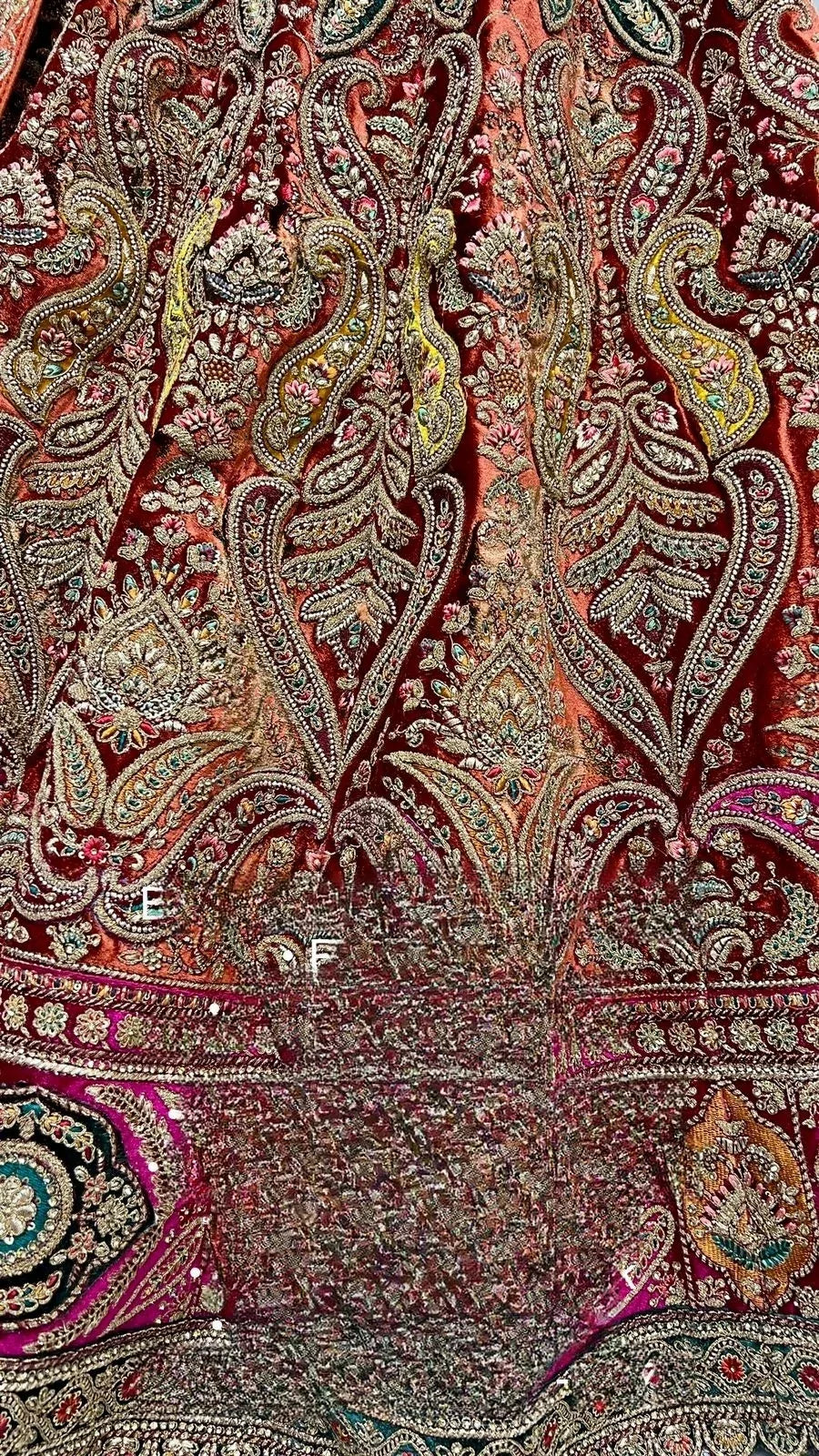 Exclusive Designer Bridal Velvet Lehenga D.No 2478