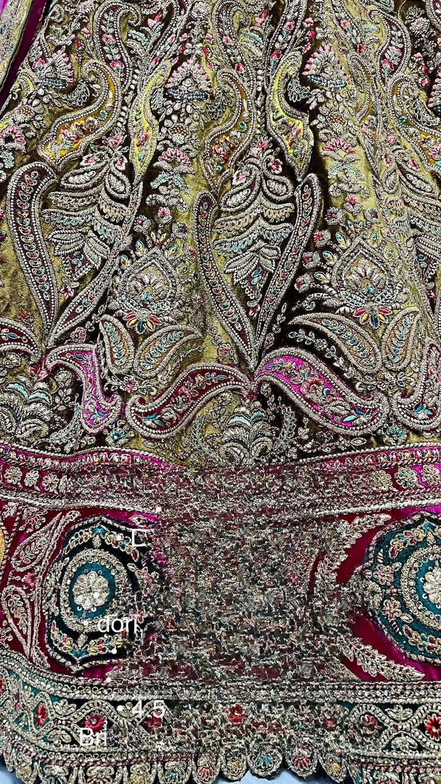 Exclusive Designer Bridal Velvet Lehenga D.No 2478