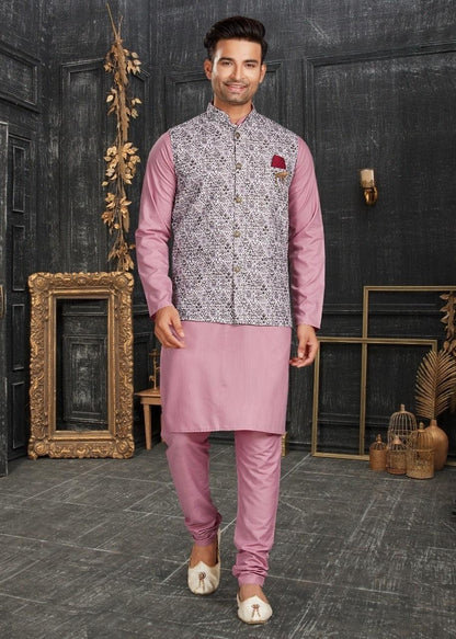 Vol 68A Fancy Kurta Pajama With Designer Koti Set D.No 68006 - Anant Exports