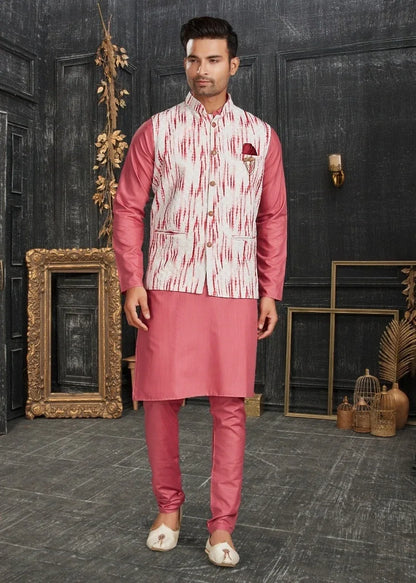 Vol 68A Fancy Kurta Pajama With Designer Koti Set D.No 68011 - Anant Exports