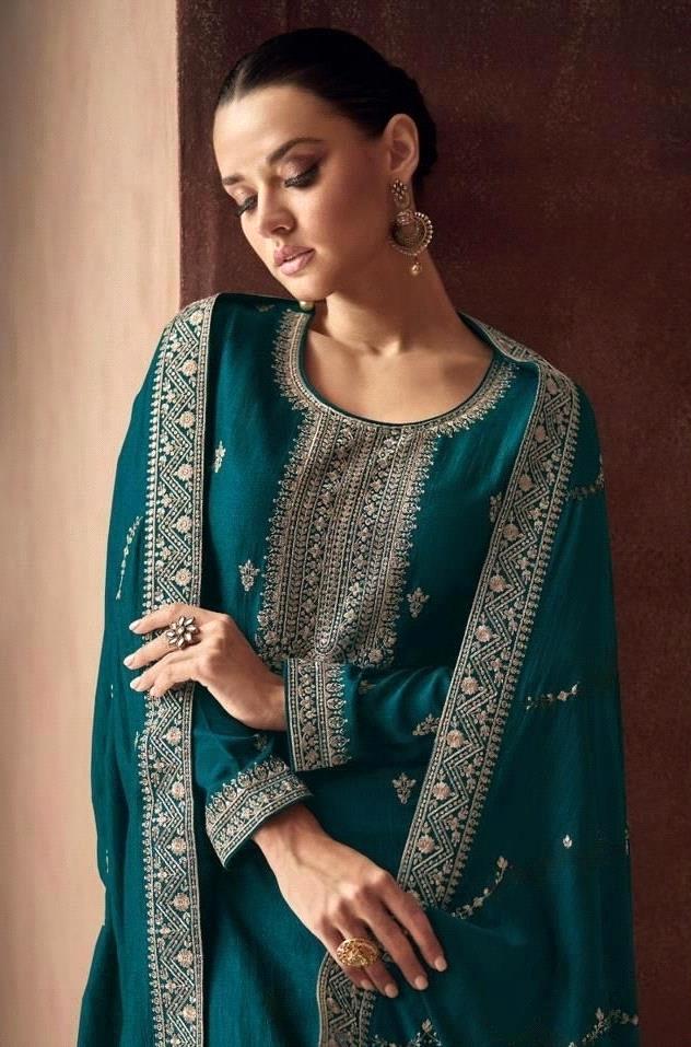 AASHIRWAD GULKAND ZAHA PREMIUM SILK SALWAR SUIT D.NO 9585