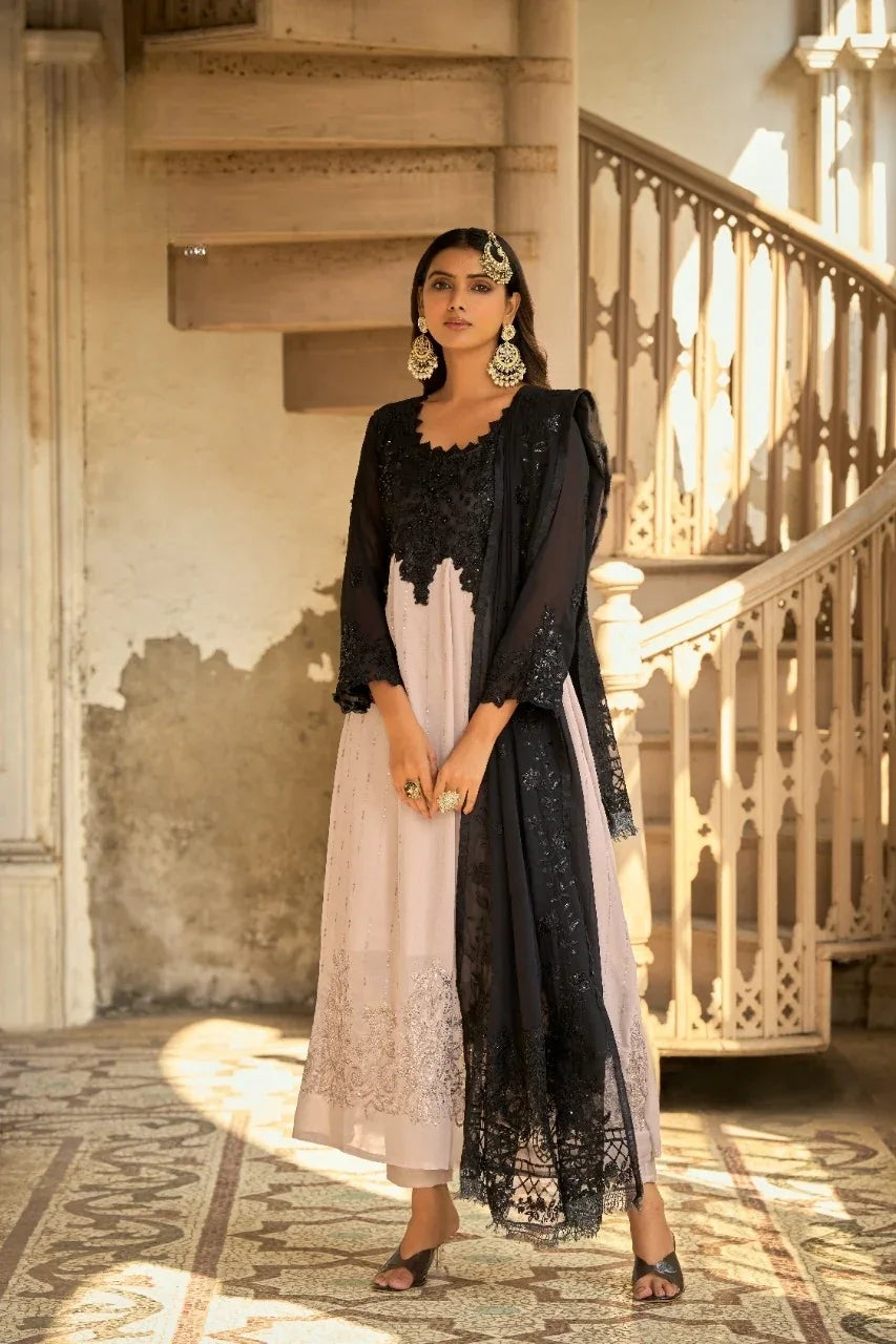 SABAH BEGUM HEAVY FAUX GEORGETTE SALWAR SUIT D.NO 2005 - Anant Exports