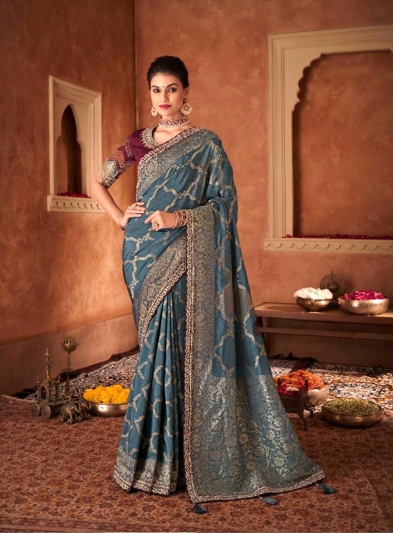 Anmol Meera Festive Wear Fancy Saree D.No 7009