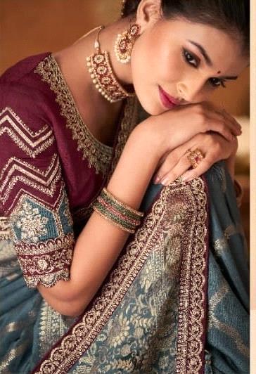 Anmol Meera Festive Wear Fancy Saree D.No 7009