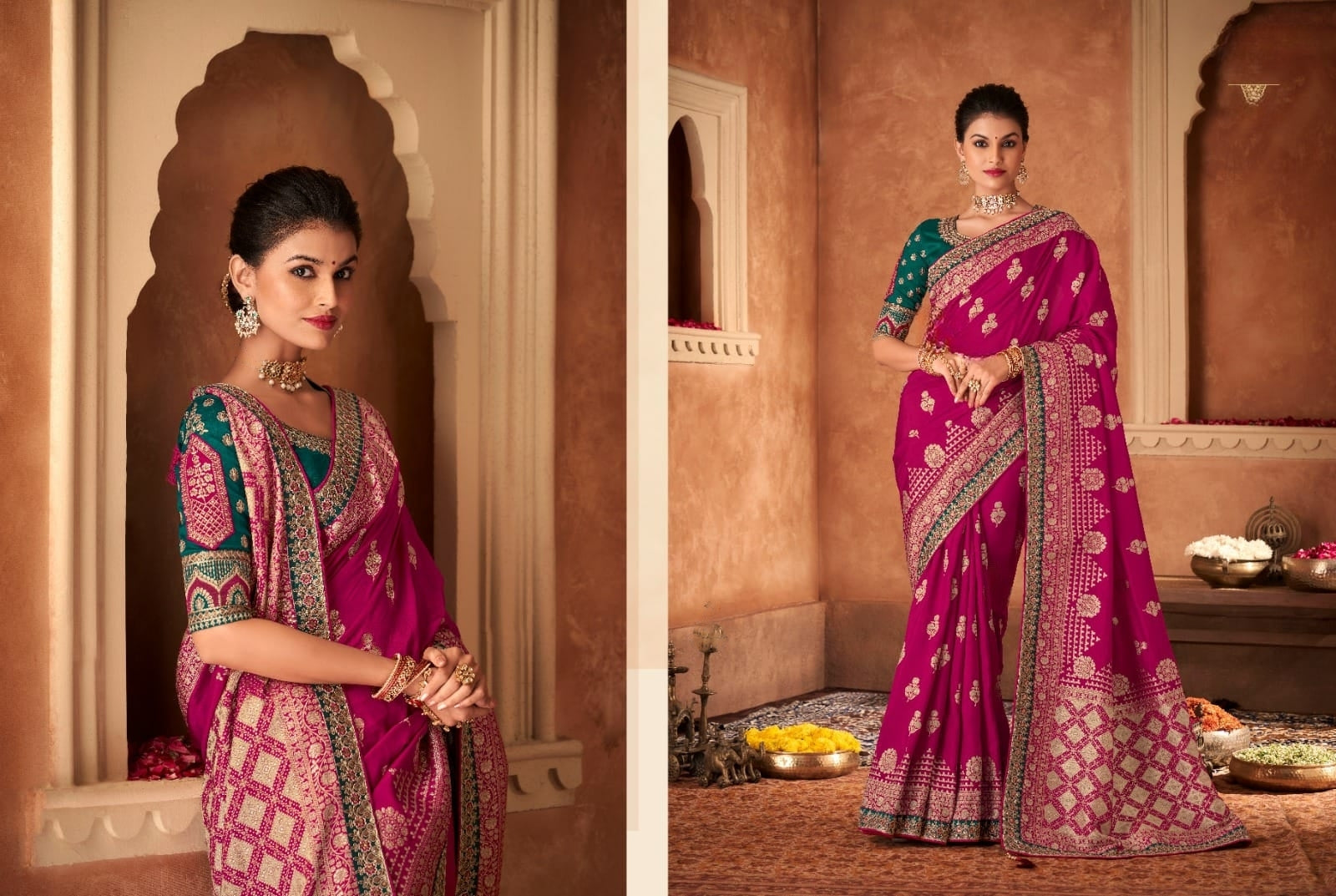 Anmol Meera Festive Wear Fancy Saree D.No 7006