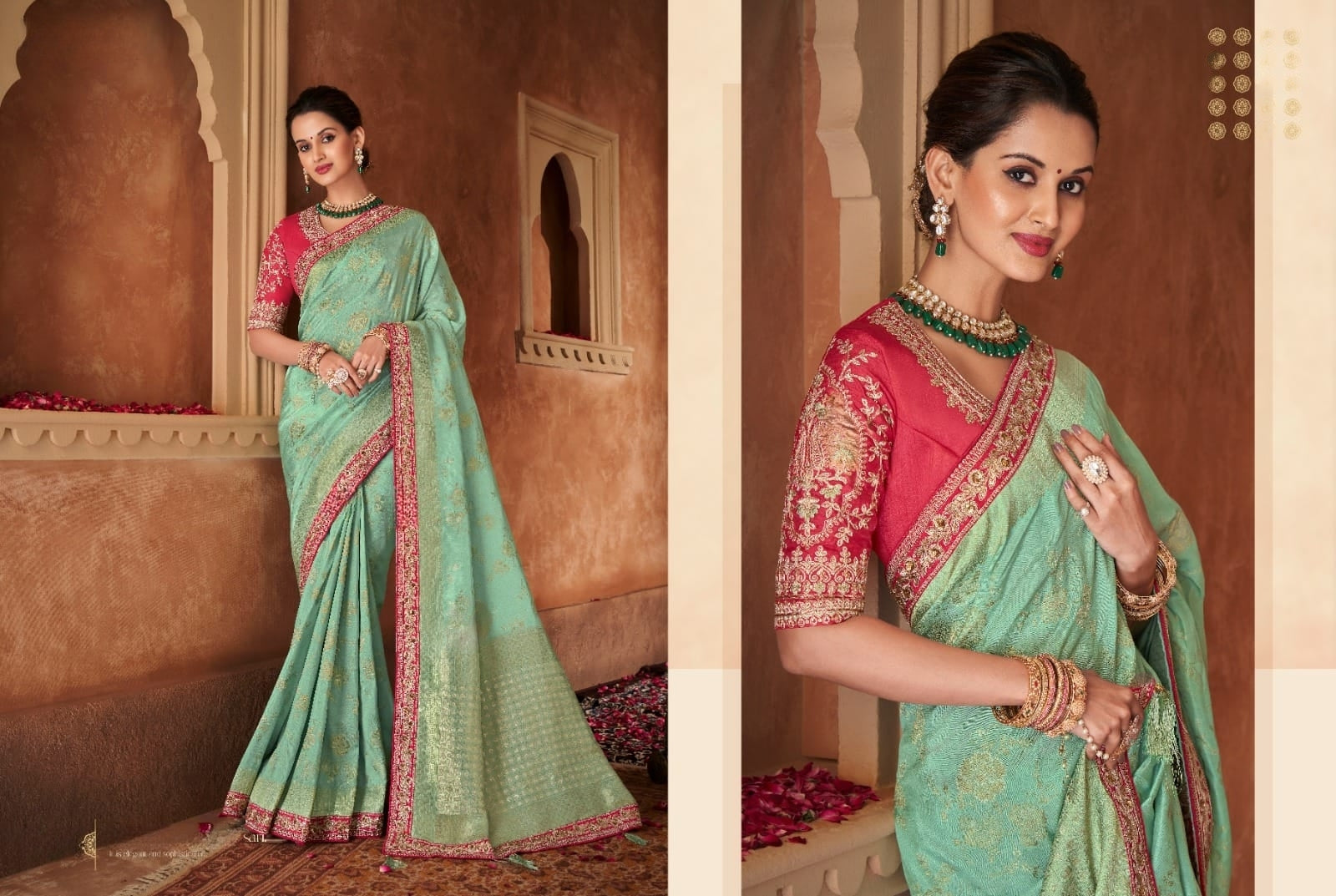 Anmol Meera Festive Wear Fancy Saree D.No 7003