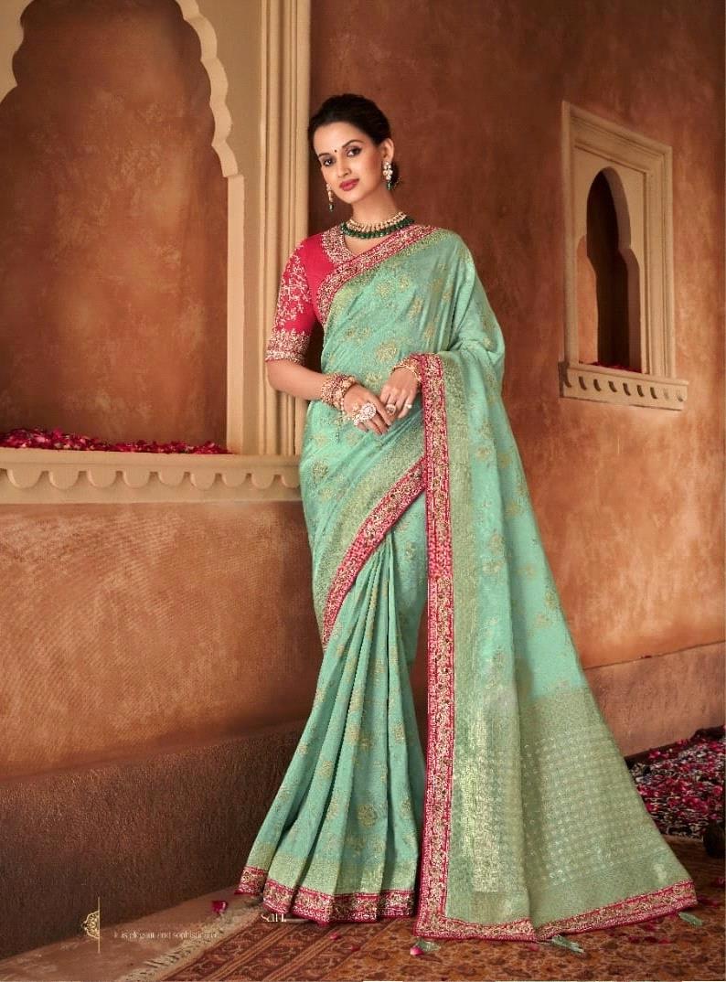 Anmol Meera Festive Wear Fancy Saree D.No 7003
