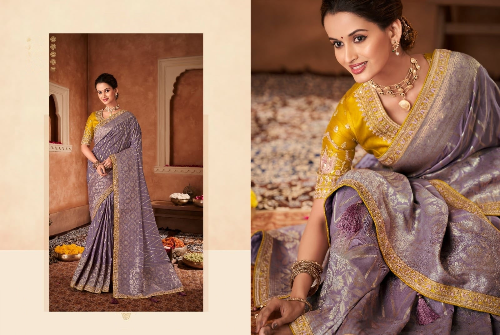 Anmol Meera Festive Wear Fancy Saree D.No 7007