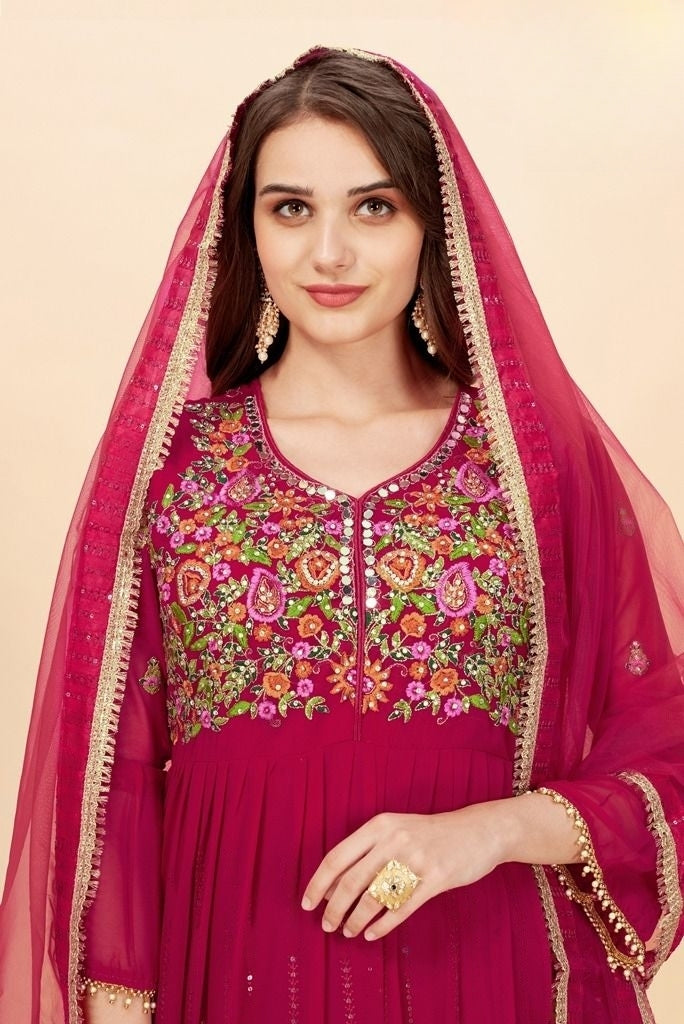 NAZNEEN FLORENCE DESIGNER OCCASION WEAR LEHENGA D.NO 1121