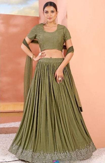 READYMADE CROP TOP LEHENGA D.NO. C-1916 - Anant Exports