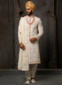 White and Peach Colour Wedding Wear Sherwani Suit D.No.1725 Anant Tex Exports Private Limited