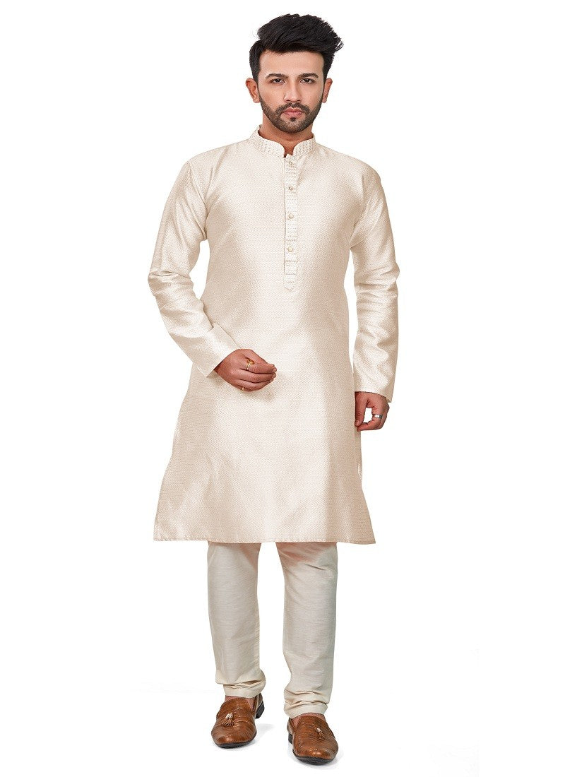 White Colour RFSK 009 Kurta Pajama