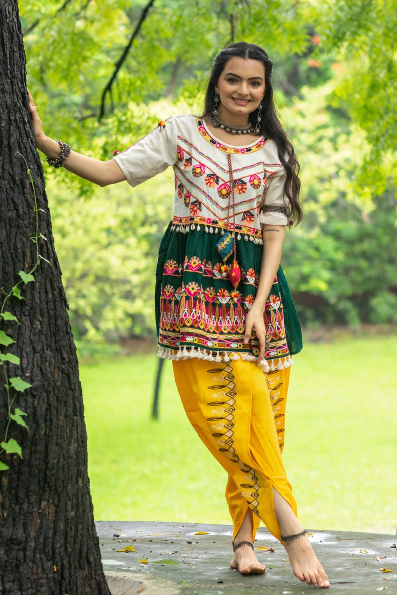 Navratri Garba Garba Special Kedia and Tulip Pants for Women's