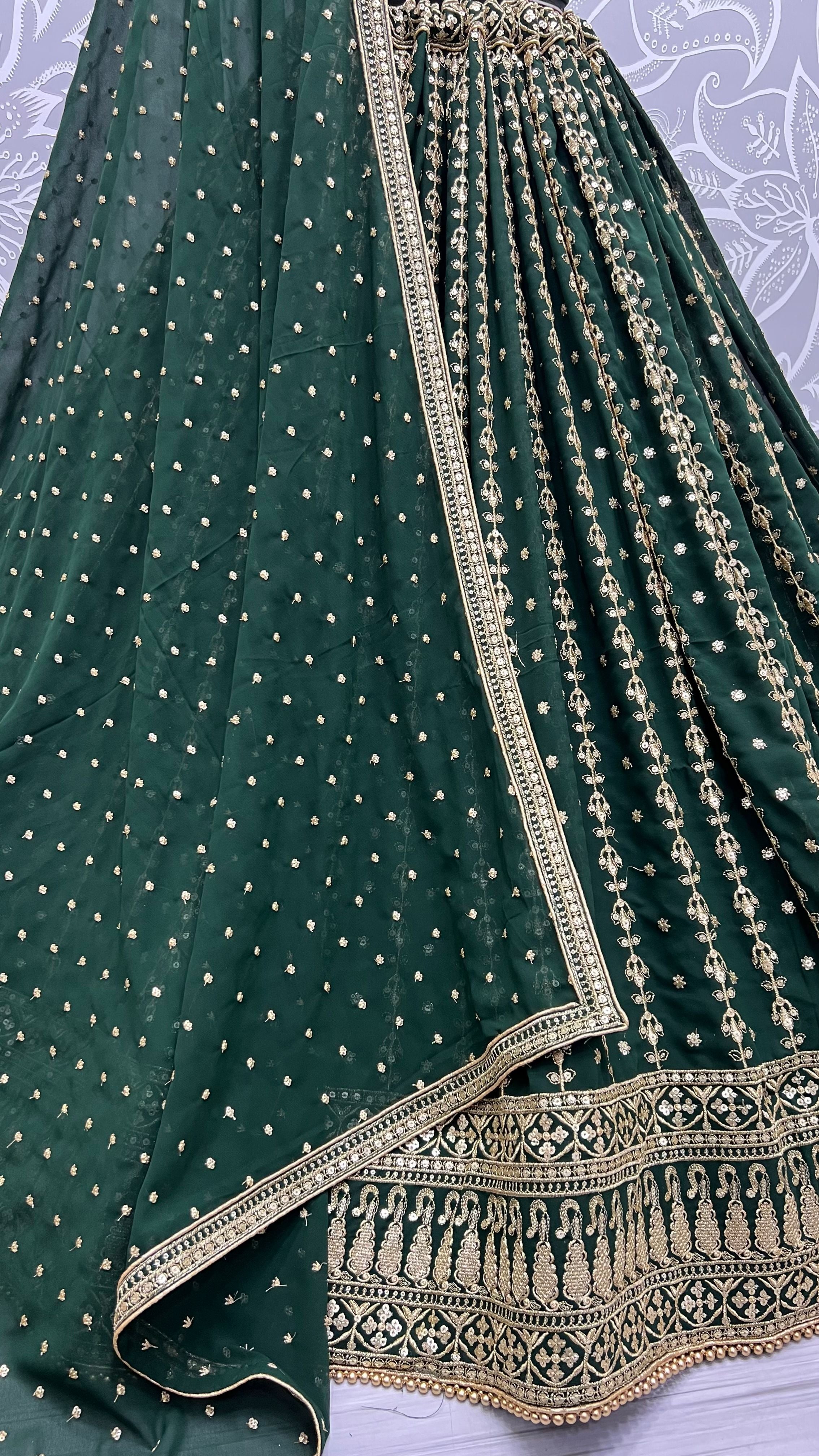 Wedding Designer Georgette Lehenga Choli Design 2341