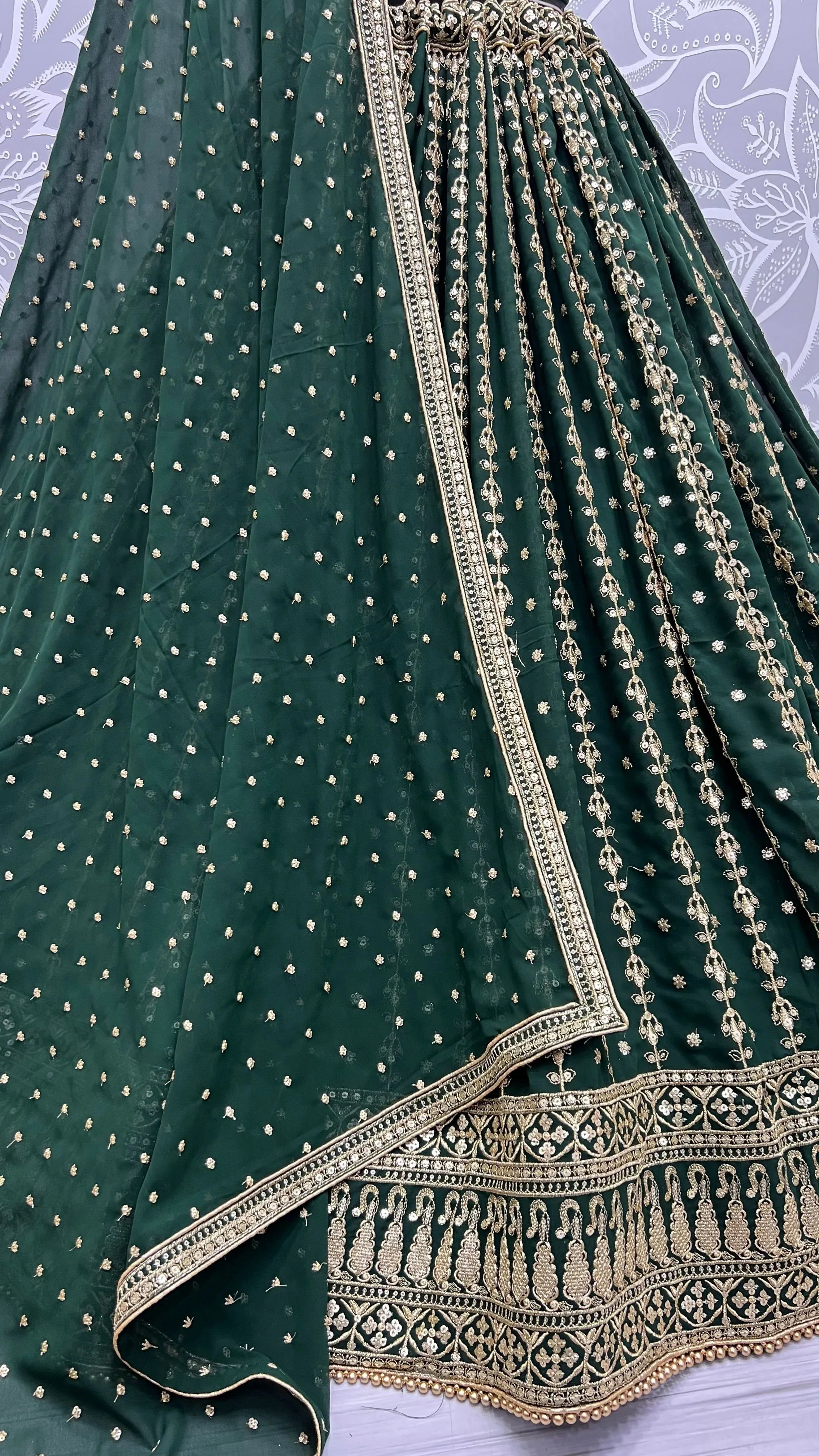 Wedding Designer Georgette Lehenga Choli Design 2341