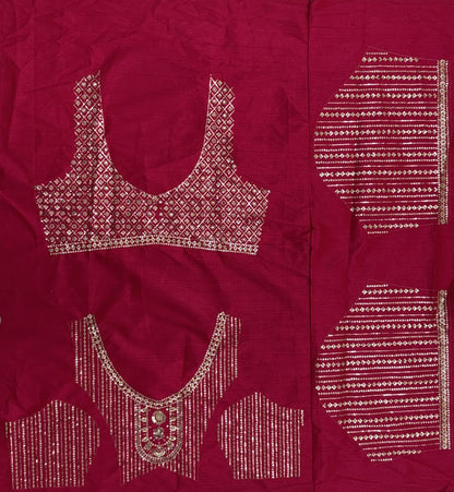 Pink Pure Soft Silk Heavy Embroidery Work Bridal Lehenga 