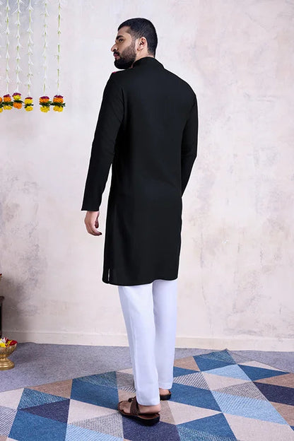 Black Color Rayon Navratri Special Men&