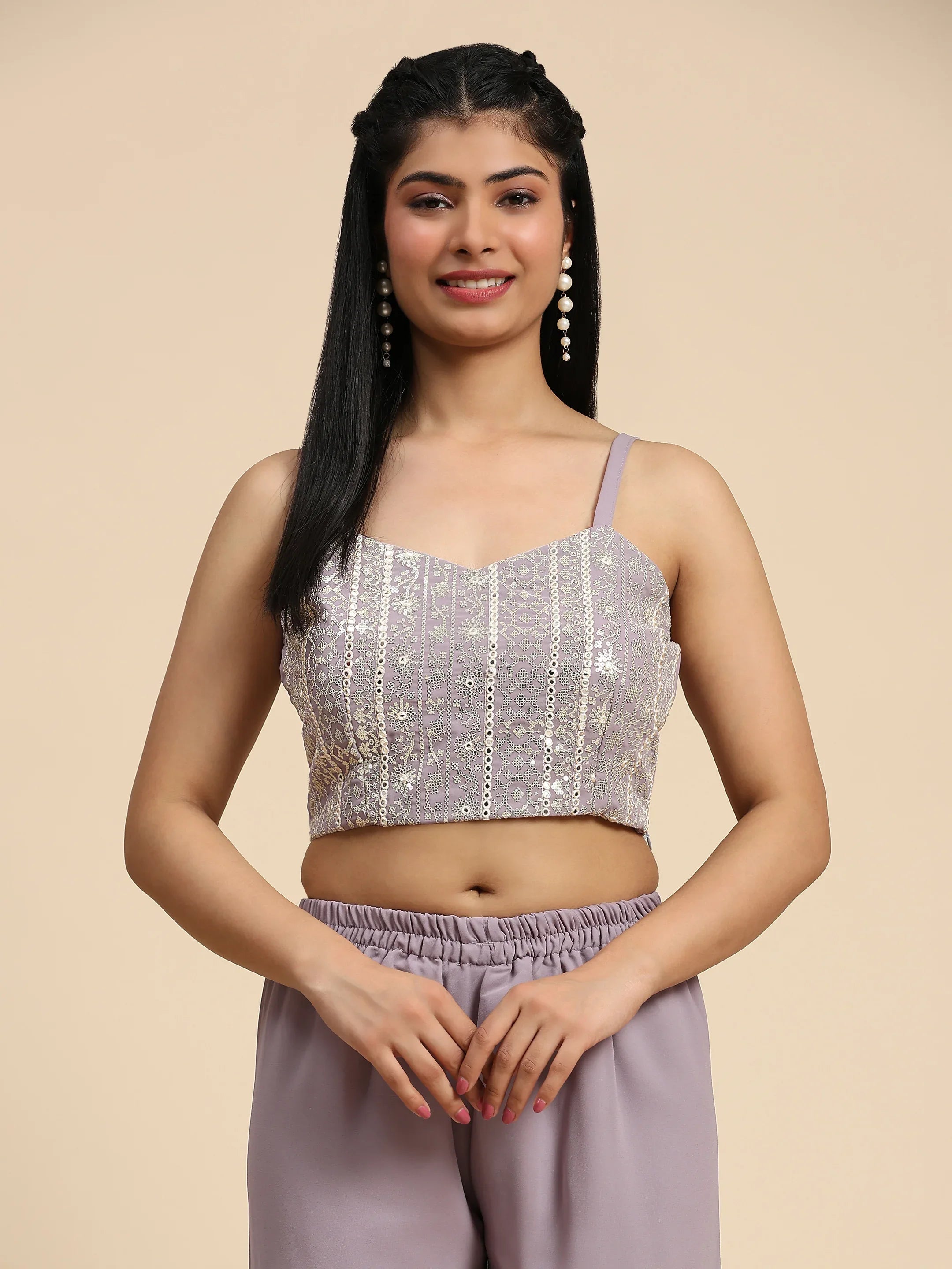 Beautiful Designer Occasion Wear Western Style Plazzo Suit