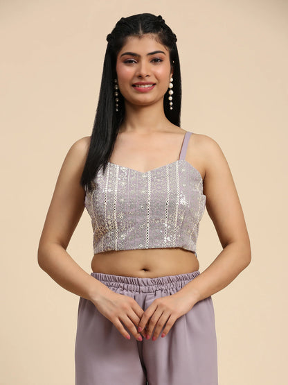 Beautiful Designer Occasion Wear Western Style Plazzo Suit