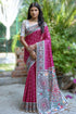 Pink Pure Soft Tussar Silk Madhubani Saree Tussar Saree Anant Tex Exports Pvt.Ltd..