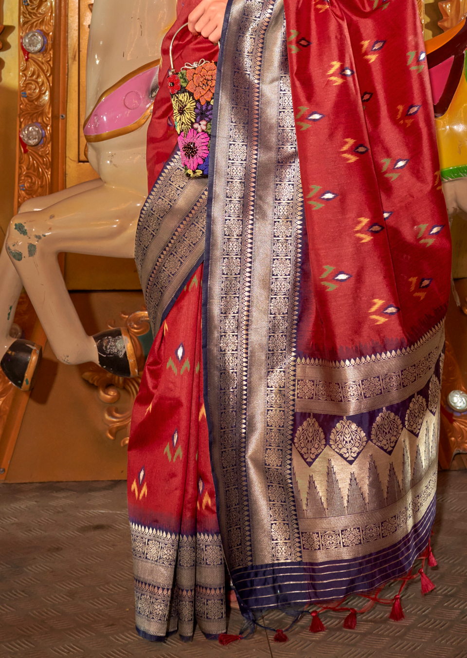 Party Wear Handloom Silk Saree