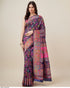 Purple Pure Soft Pashmina Kachi Work Saree Pashmina Saree Anant Tex Exports Pvt.Ltd..