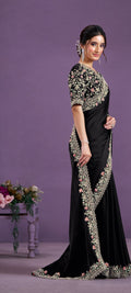 Crape Sartin Silk Saree