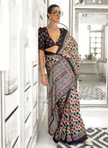 Ajrak Print Saree