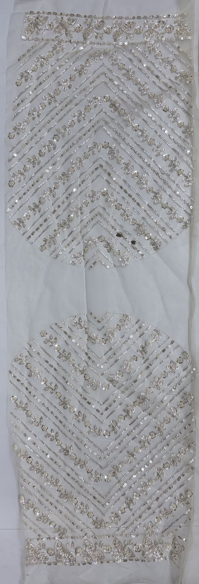Cream Pure Heavy Net Motif Handwork Zari Sequins Work Bridal Lehenga Choli