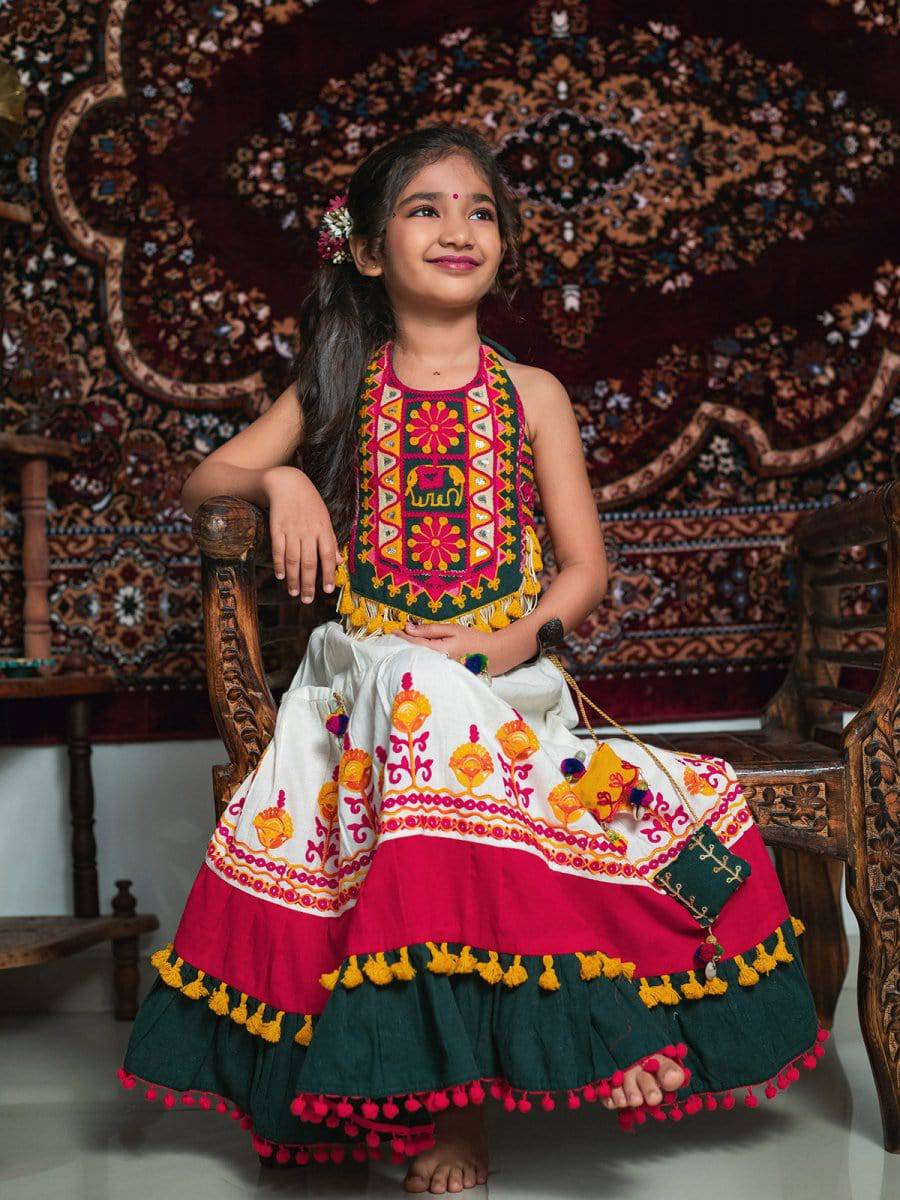 Navratri Chaniya Choli Baby Girl Garba Lehenga Choli For Kids Kids Lehenga  Designer Georgette Party