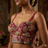 Wine Pure Heavy Banarasi Position Work Corset Style Blouse