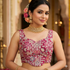 Rani Pure Fox Georgette Antique Codding Sequins Wok Blouse