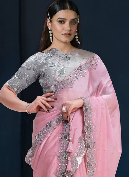 Crepe Satin Saree