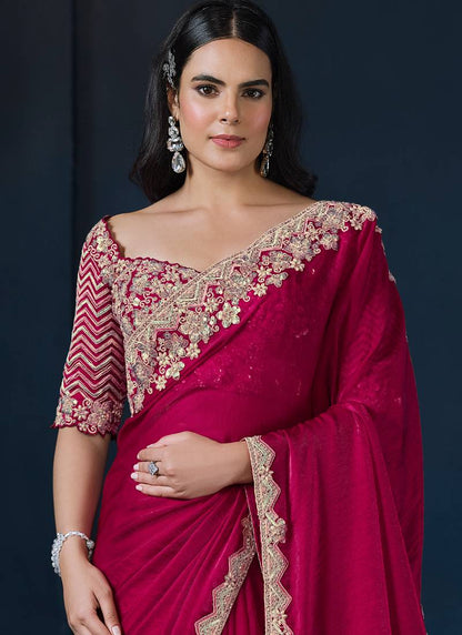 Crape Sartin Saree