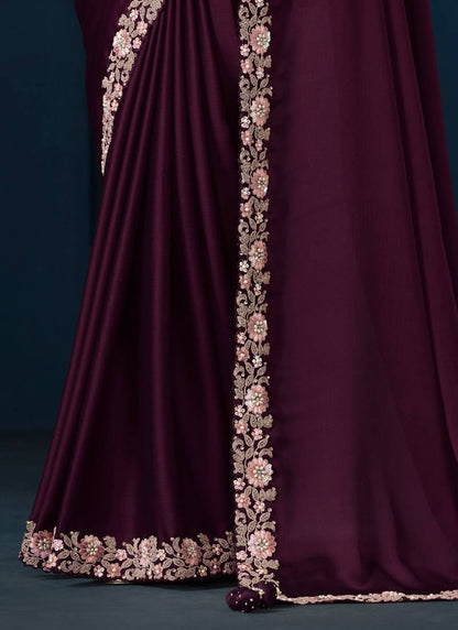 Satin Saree