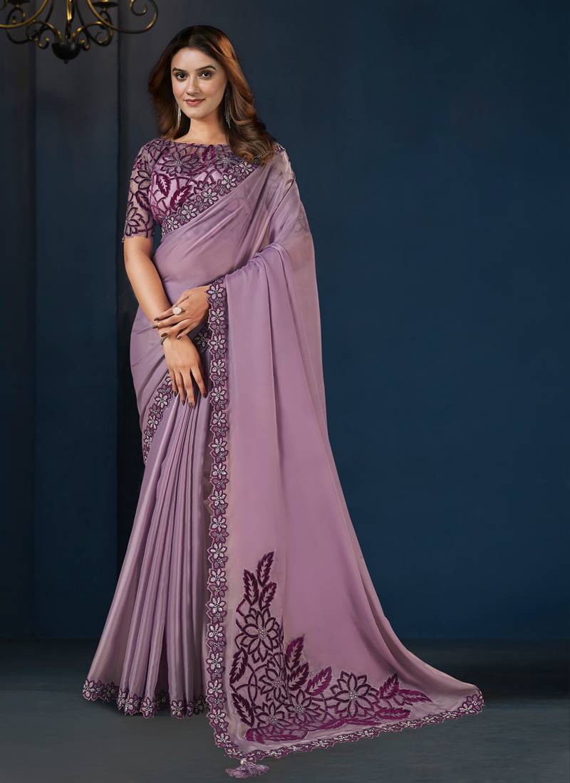 Crepe Satin Silk Saree