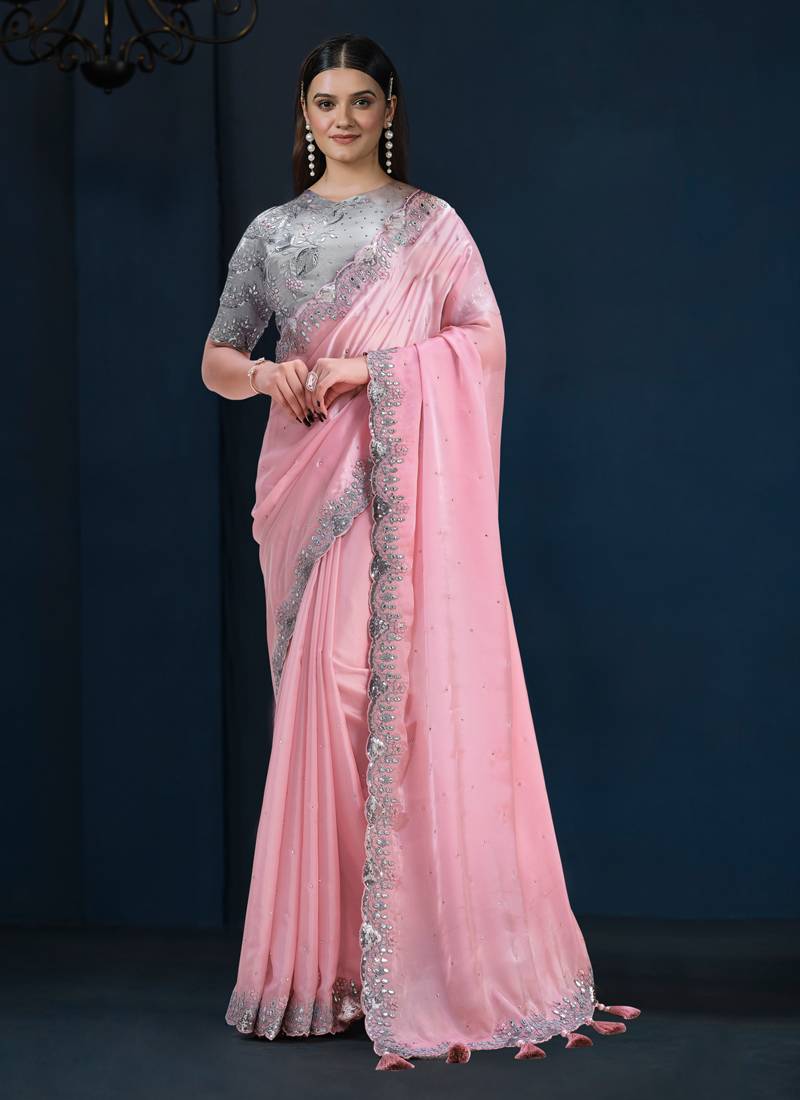 Crepe Satin Saree
