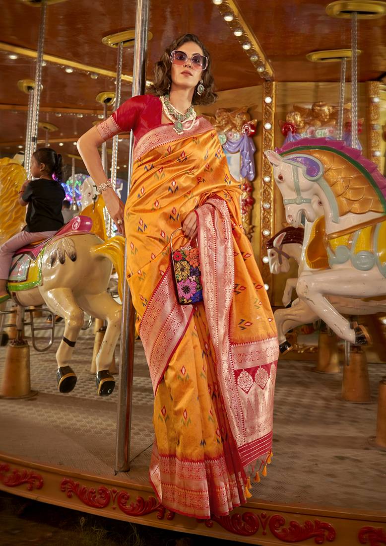 Party Wear Handloom Silk Saree