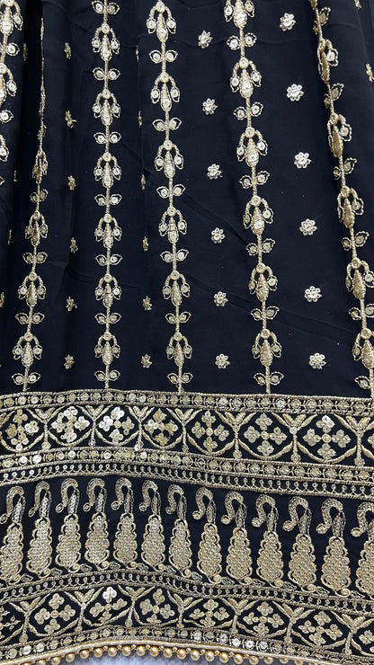 Wedding Designer Georgette Lehenga Choli Design 2341