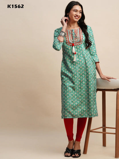 SAMIRA VOL 06 FESTIVE WEAR KURTI D.NO. K1562 - Anant Exports