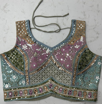 Multicolor Pure Soft Net Heavy Embroidery Work Bridal Lehenga Bridal Lehenga Anant Tex Exports Pvt.Ltd..