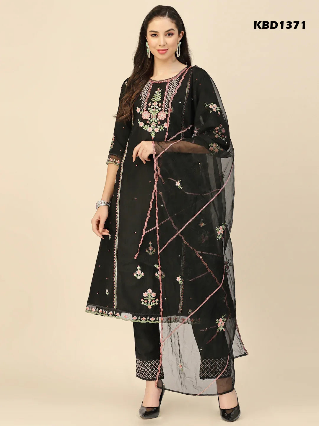 SALIMAR VOL 09 FESTIVE WEAR KURTI-SET D.NO. 1371 - Anant Exports