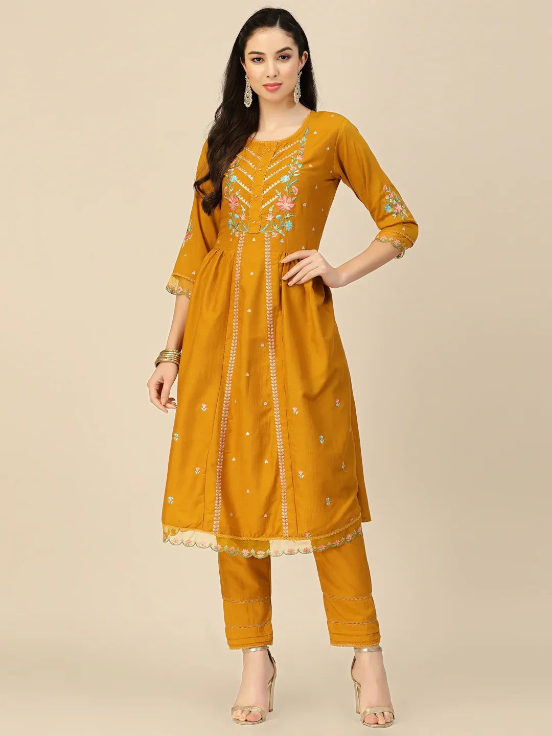SALIMAR VOL 09 FESTIVE WEAR KURTI-SET D.NO. 1373 - Anant Exports