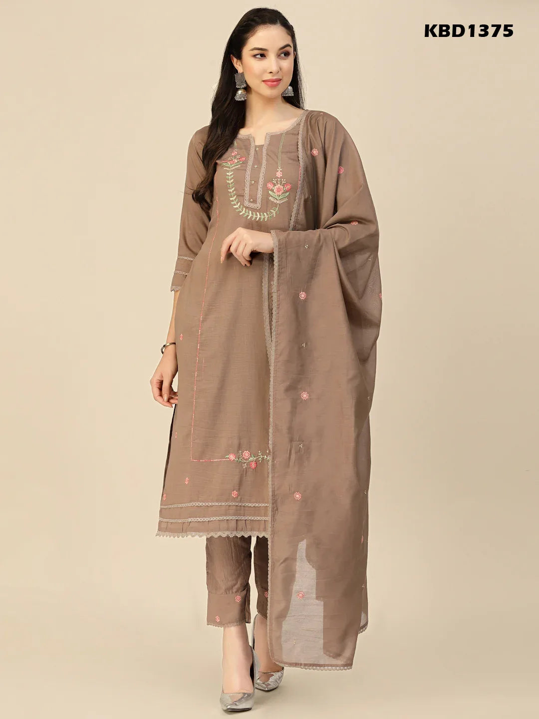 SALIMAR VOL 09 FESTIVE WEAR KURTI-SET D.NO. 1375 - Anant Exports