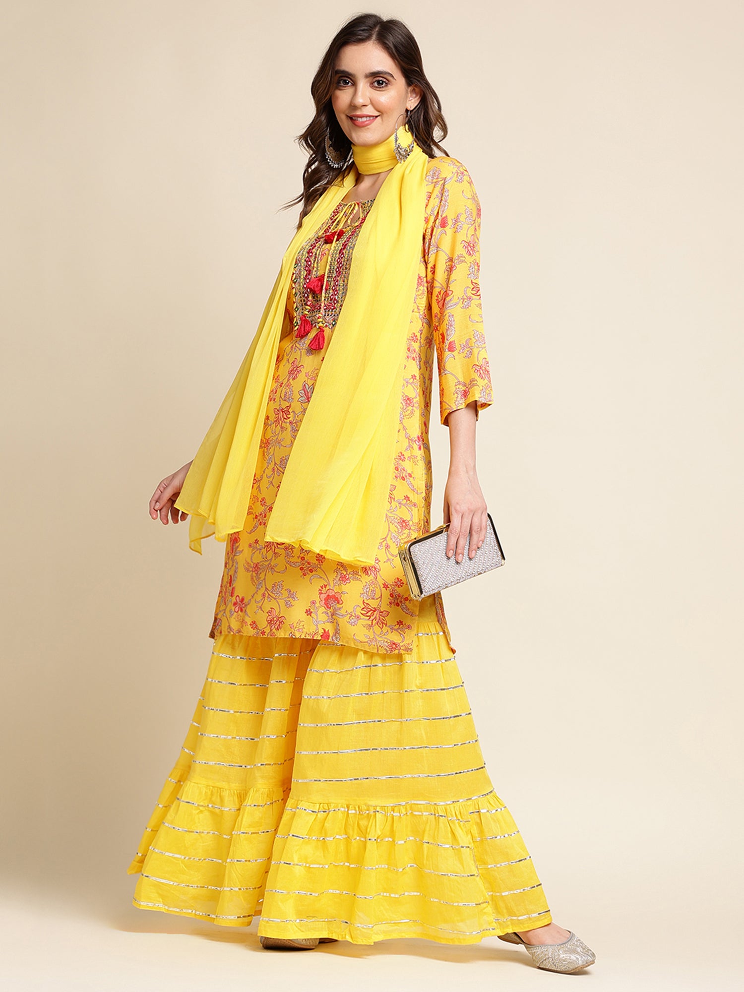 DISHA VOL 03 FESTIVE WEAR KURTI D.NO. KBD1932