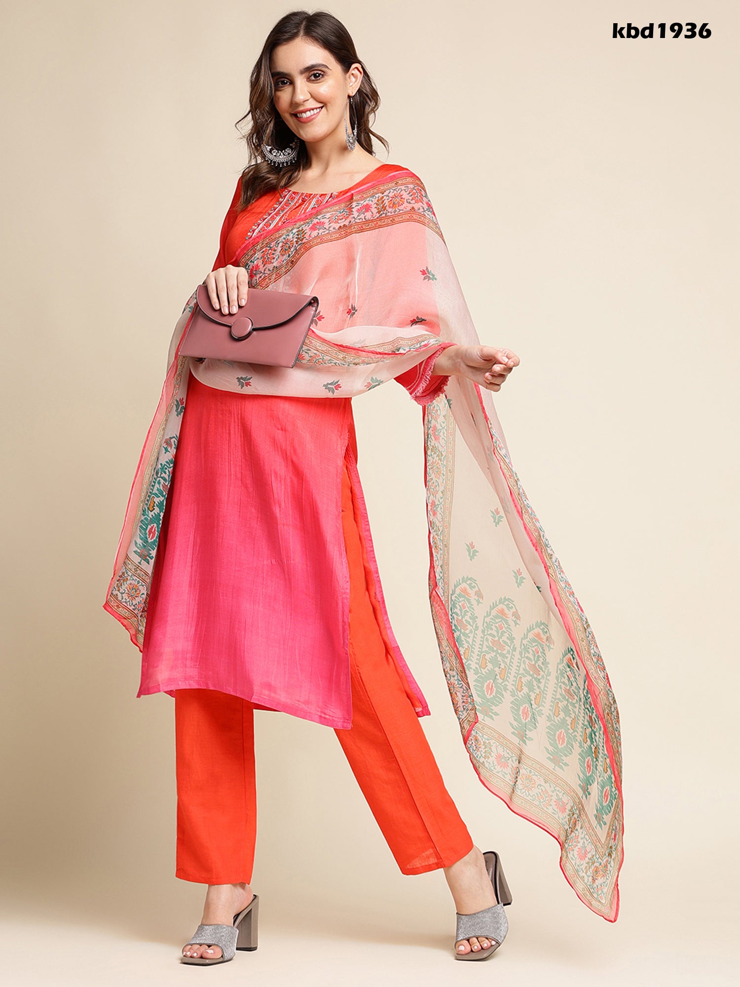 DISHA VOL 03 FESTIVE WEAR KURTI D.NO. KBD1936