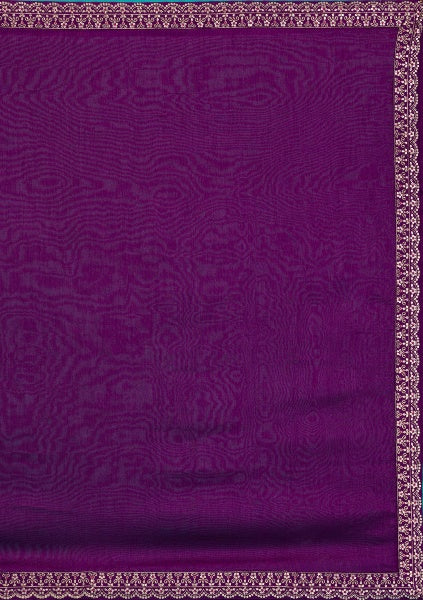 dupatta of purple sharara suit for women