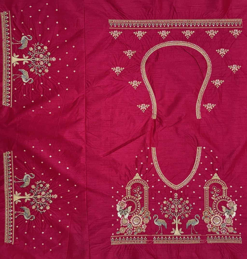 Rani Pink Pure Soft Silk Heavy Embroidery Work Bridal Lehenga 
